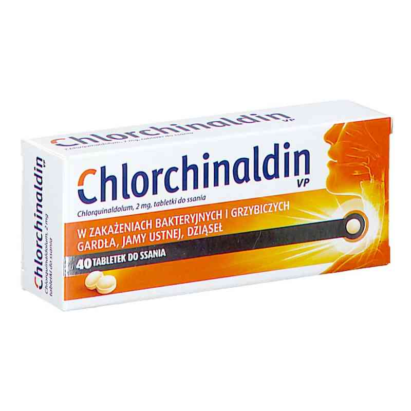 Chlorchinaldin VP 2 mg tabletki do ssania 40  od ICN POLFA RZESZÓW S.A. PZN 08300621