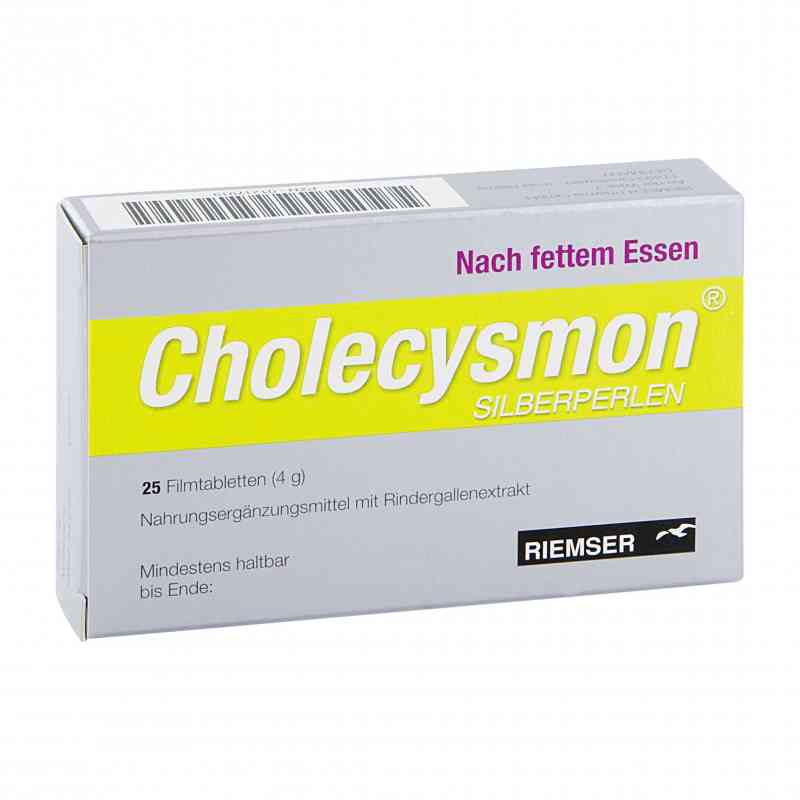 Cholecysmon srebrzyste perełki 25 szt. od RIEMSER Pharma GmbH PZN 01217919