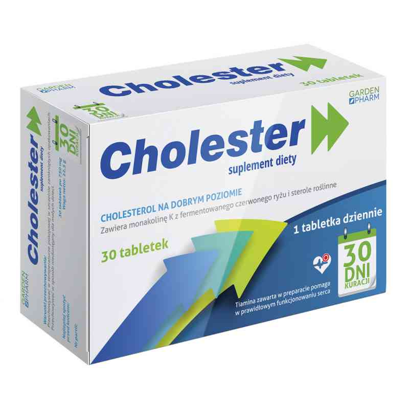 Cholester tabletki 30 tabl. od GARDENPHARM SP. Z O.O. PZN 08300701