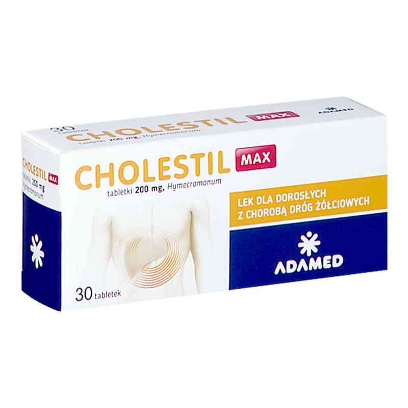 Cholestil Max tabletki 30  od PABIANICKIE ZAKŁ.FARM. POLFA S.A. PZN 08302164