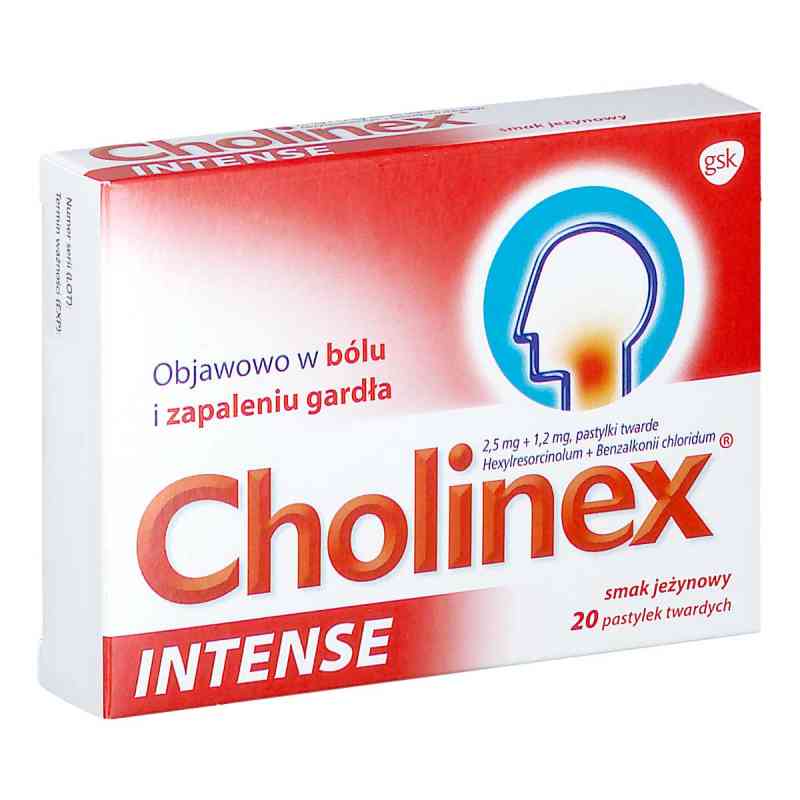 Cholinex Intense pastylki twarde 20  od ERNEST JACKSON PZN 08302420