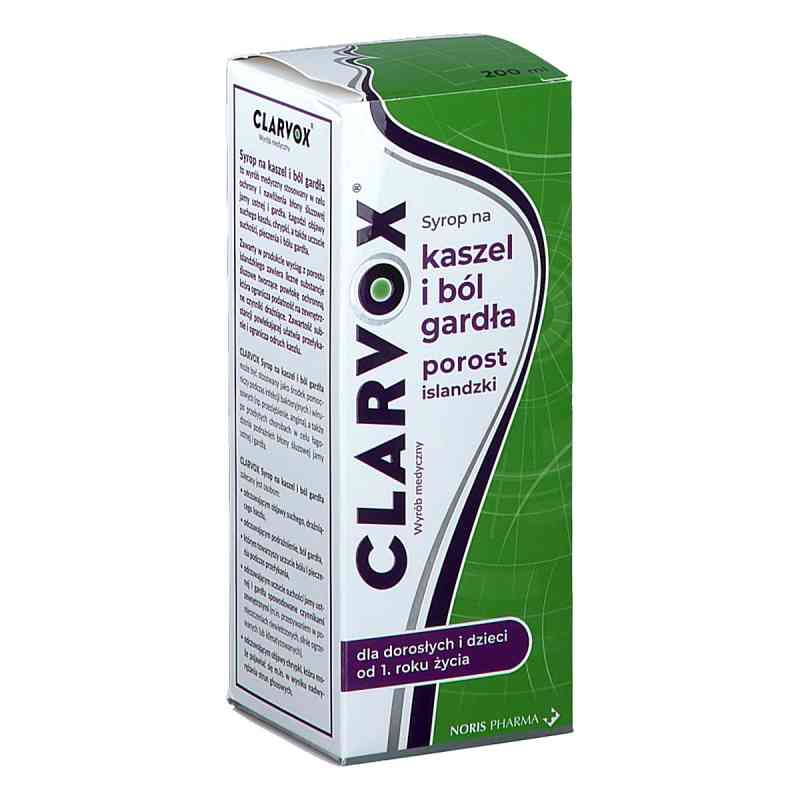 Clarvox Syrop na kaszel i ból gardła syrop 200 ml od NORIS PHARMA AG PZN 08304344