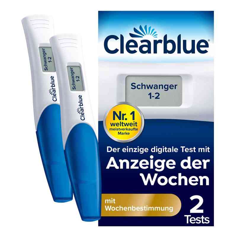 Clearblue test ciążowy ze wskaźnikiem tygodnia 2 szt. od WICK Pharma - Zweigniederlassung der Procter & Gam PZN 12893983