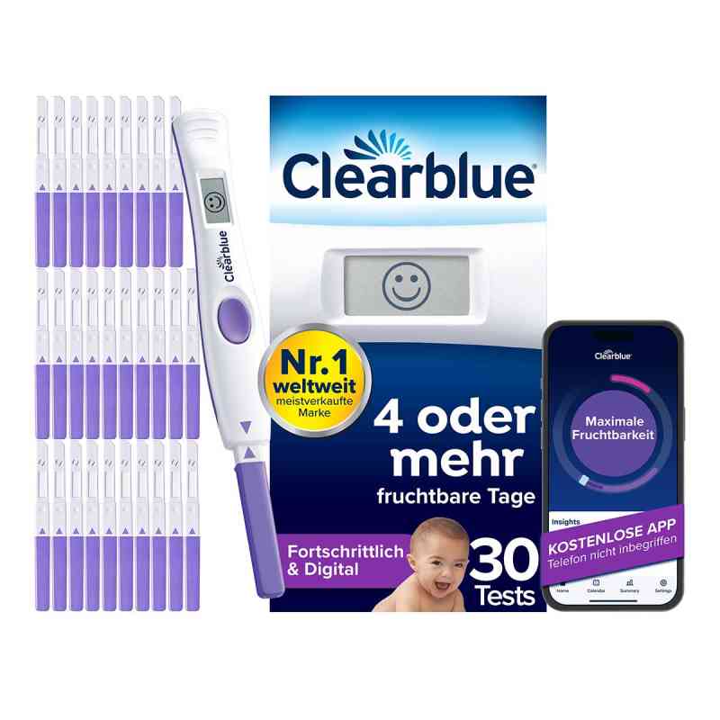 Clearblue test owulacyjny postępowy i cyfrowy 30 szt. od WICK Pharma - Zweigniederlassung der Procter & Gam PZN 19902828