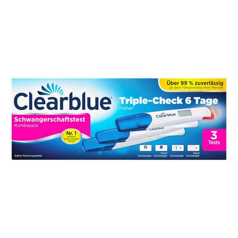 Clearblue ultraczuły test ciążowy 3 szt. od WICK Pharma - Zweigniederlassung PZN 17165254