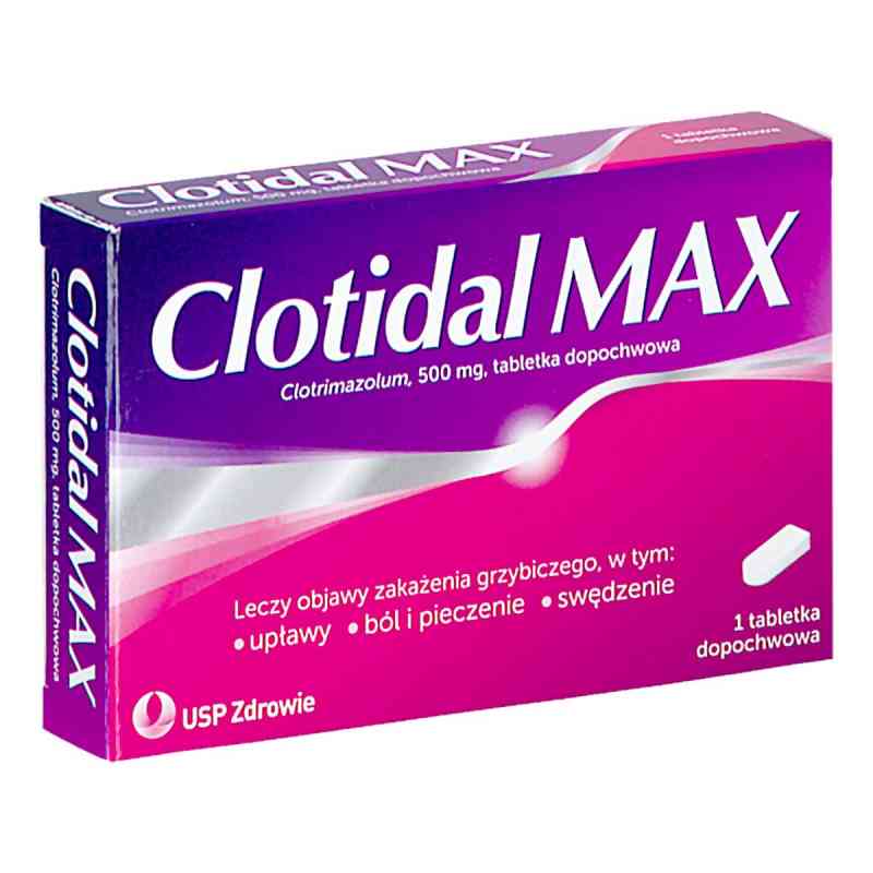 Clotidal MAX tabletki dopochwowe 1  od MAKO PHARMA SP. Z O.O. PZN 08304007