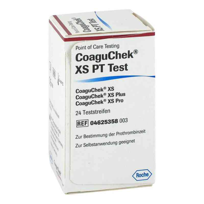 Coagu Chek Xs Pt  test krzepliwości krwi 24 szt. od Roche Diagnostics Deutschland GmbH PZN 01001266