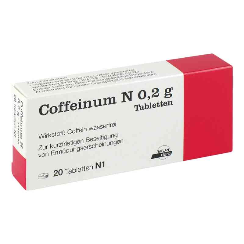 Coffeinum N 0,2 g Tabl. 20 szt. od Mylan Healthcare GmbH PZN 04584653