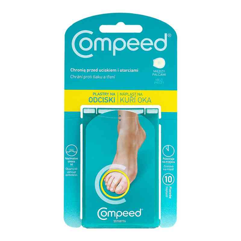 Compeed plastry na odciski m/palc.2,2x1,97cm 10  od JOHNSON & JOHNSON CONSUMER PZN 08302827