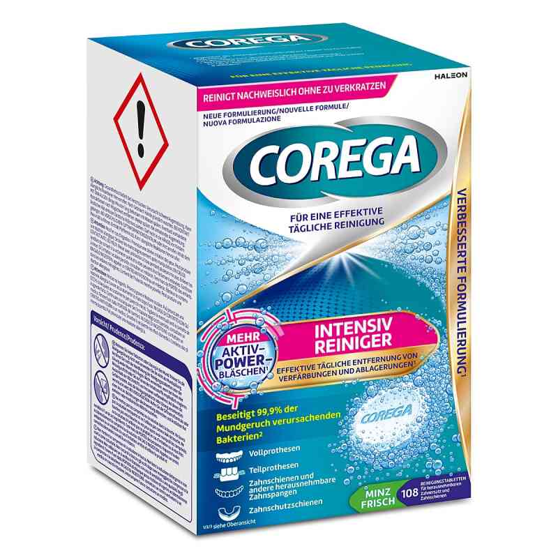 Corega Tabs Intensywny środek czyszczący 108 szt. od Haleon Germany GmbH PZN 18761662