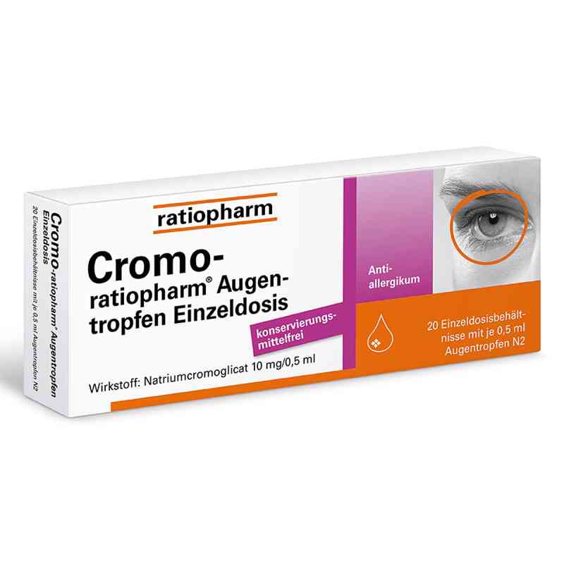 Cromo Ratiopharm Augentropfen Einzeldosis 20X0.5 ml od ratiopharm GmbH PZN 04884527