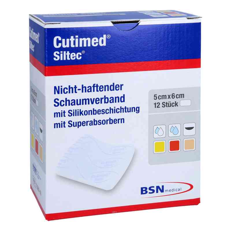 Cutimed Siltec Schaumverb.5x6 cm sanft haftend 12 szt. od BSN medical GmbH PZN 07337659