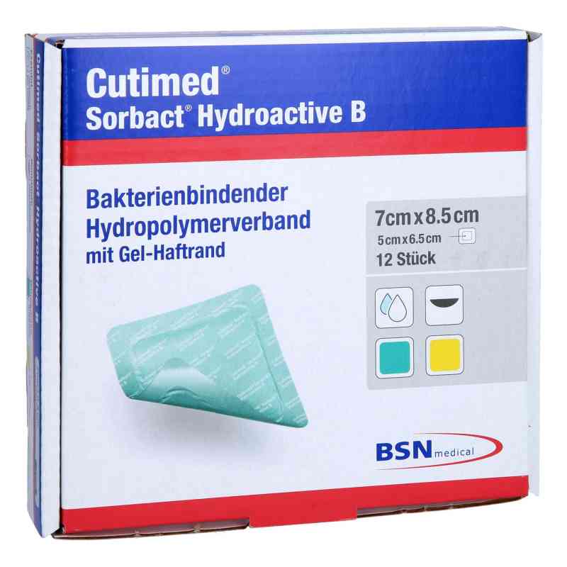Cutimed Sorbact Hydroactive B Gel-v.7x8,5 cm haft. 12 szt. od BSN medical GmbH PZN 07352452