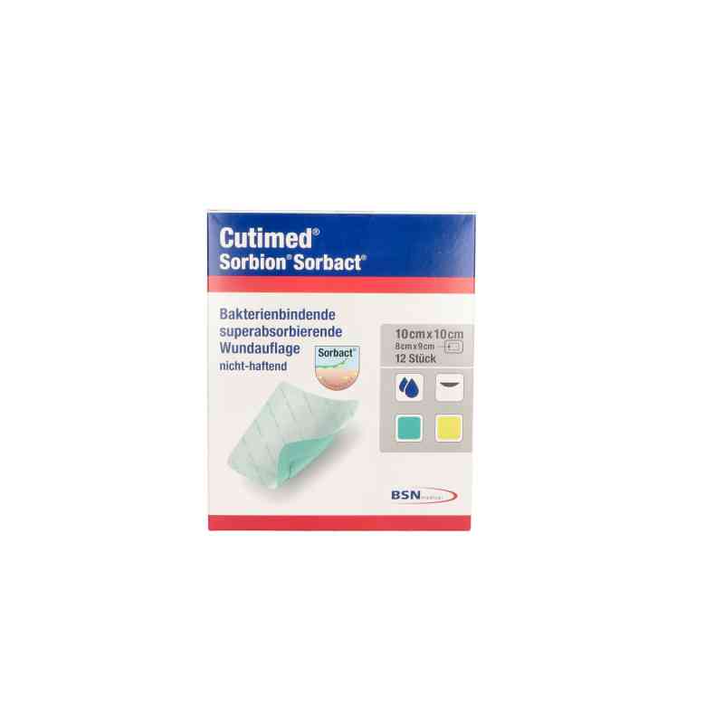Cutimed Sorbion Sorbact Wundauflage 10x10 cm 12 szt. od BSN medical GmbH PZN 10526387