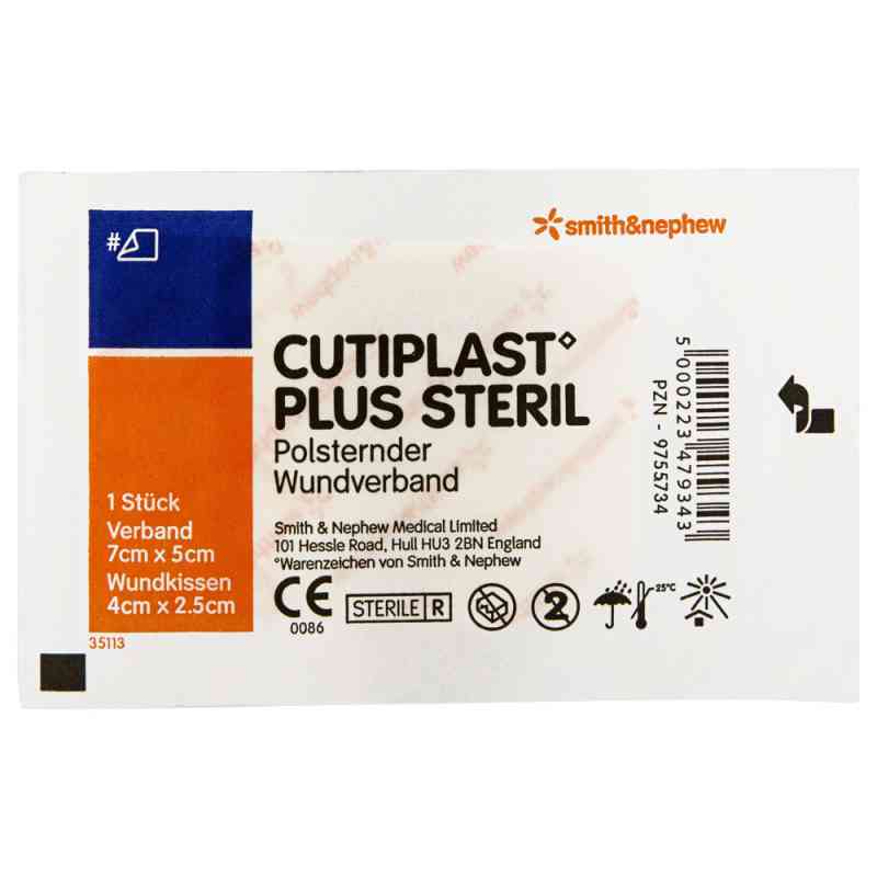 Cutiplast Plus opatrunek sterylny 5x7 cm 1 szt. od Smith & Nephew GmbH PZN 09755734
