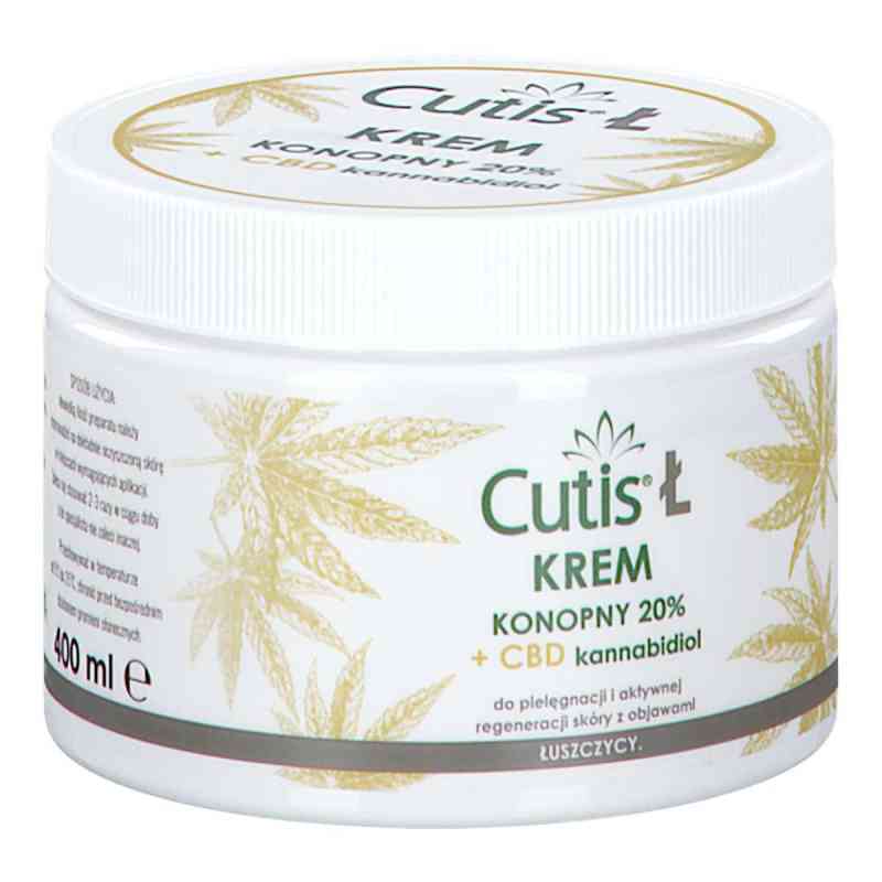 CUTIS Ł - ŁUSZCZYCA Krem konopny 20% + CBD 400 ml od MYLAB SP. Z O.O. PZN 08304082