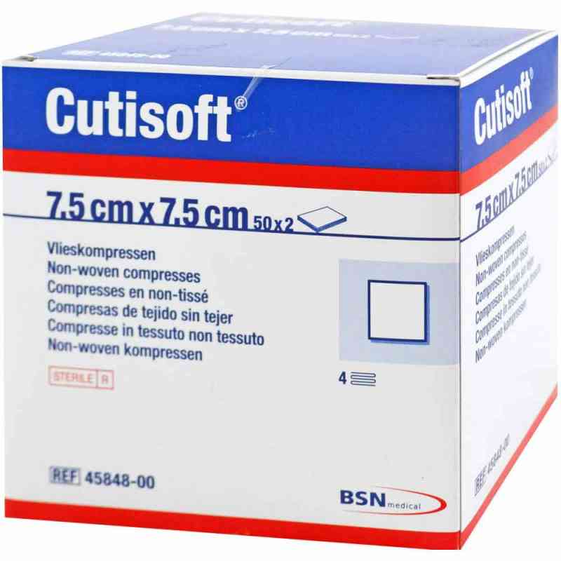 Cutisoft Vlieskompressen 7,5x7,5 cm steril 50X2 szt. od BSN medical GmbH PZN 04894885