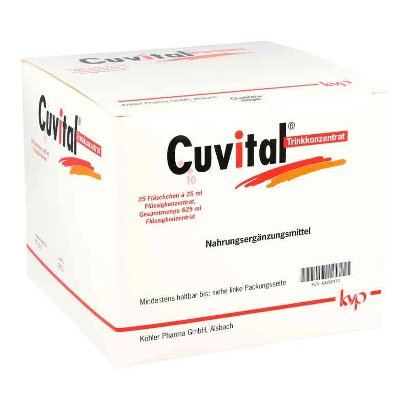 Cuvital skoncentrowany napój 25X25 ml od Köhler Pharma GmbH PZN 04252170