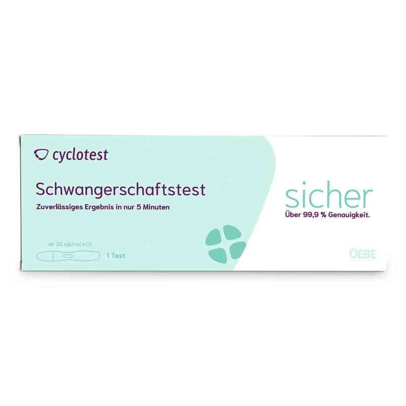 Cyclotest test ciążowy 25 mlU/ml mocz 1 szt. od Uebe Medical GmbH PZN 13513020