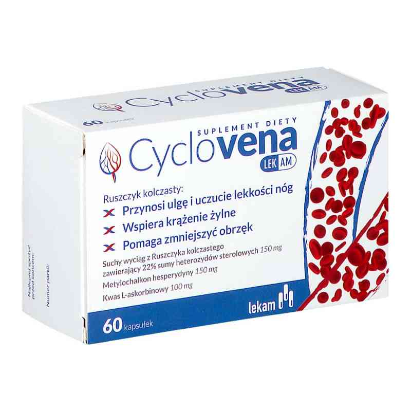 Cyclovena LEK-AM kapsułki 60  od PRZEDSIĘBIORSTWO FARMACEUTYCZNE LEK-AM SP. Z O.O. PZN 08301486
