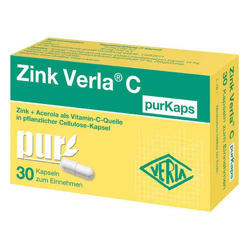 Цинк и витамин C Zink Verla C PurKaps, для иммунитета, капсулы