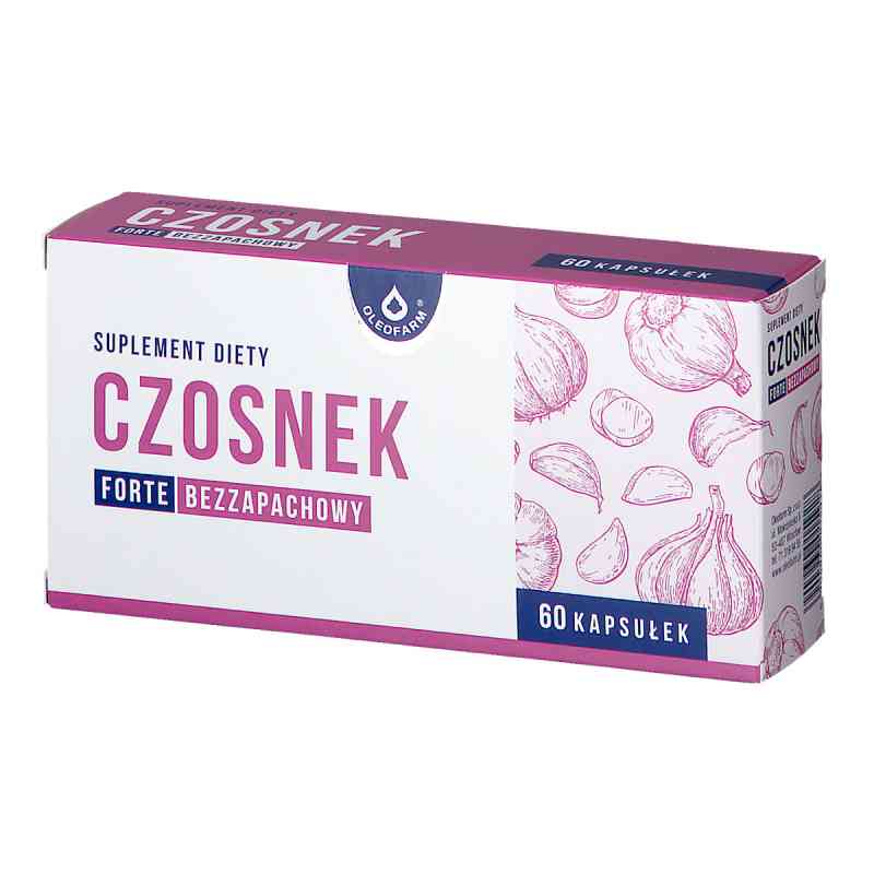 Czosnek forte bezzapachowy Oleofarm 60 kaps. od OLEOFARM SP. Z O.O. PZN 08300879