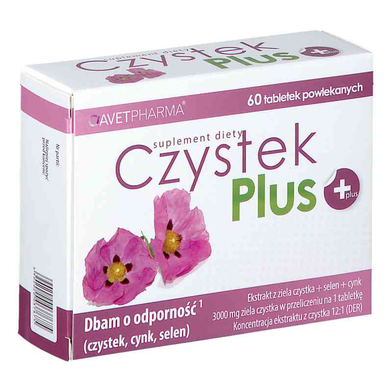 Czystek Plus tabletki powlekane 60  od AVET PHARMA SP. Z.O.O. PZN 08301033