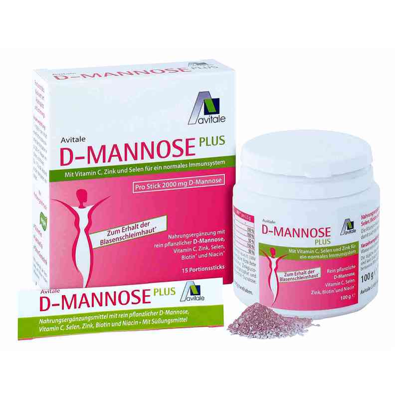 D-mannose Sparset 15xstick+100 g Pulver 1 op. od Avitale GmbH PZN 16001450