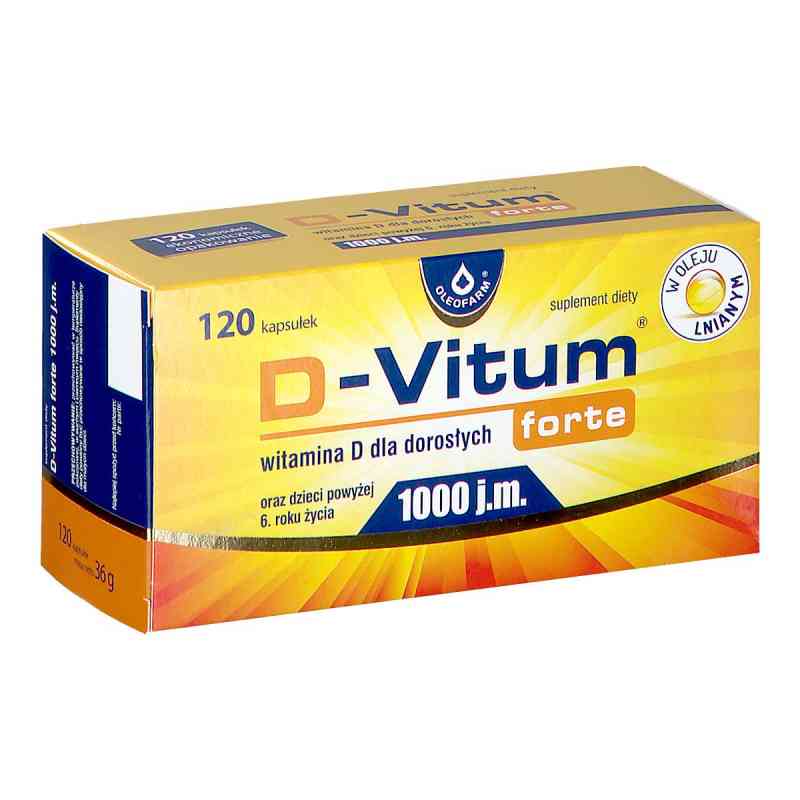 D-Vitum forte 1000 j.m. kapsułki 120  od OLEOFARM SP. Z O.O. PZN 08302511