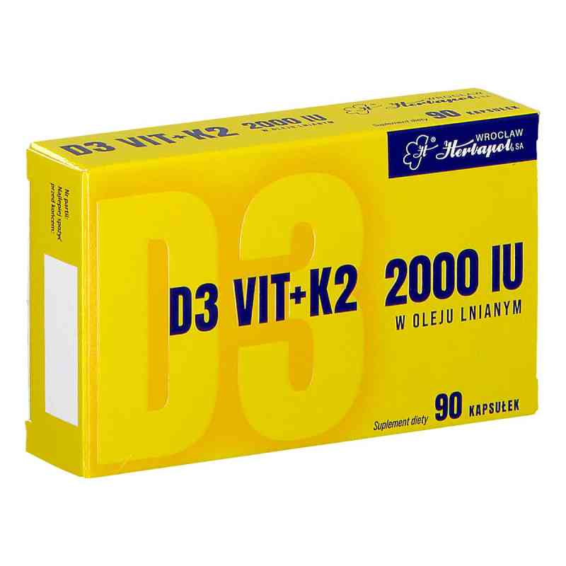 D3 Vit + K2 2000 IU Herbapol Wrocław 90  od 
