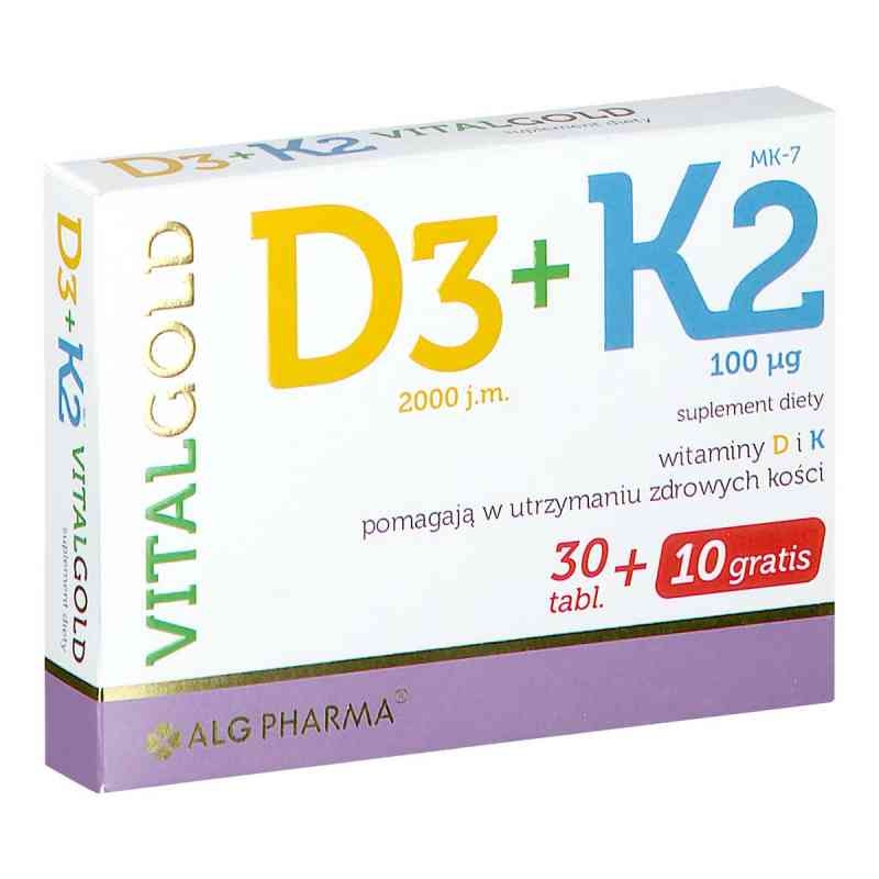 D3+K2 Vitalgold 30  od ALG PHARMA POLAND SP. Z O.O. SP.K. PZN 08302255
