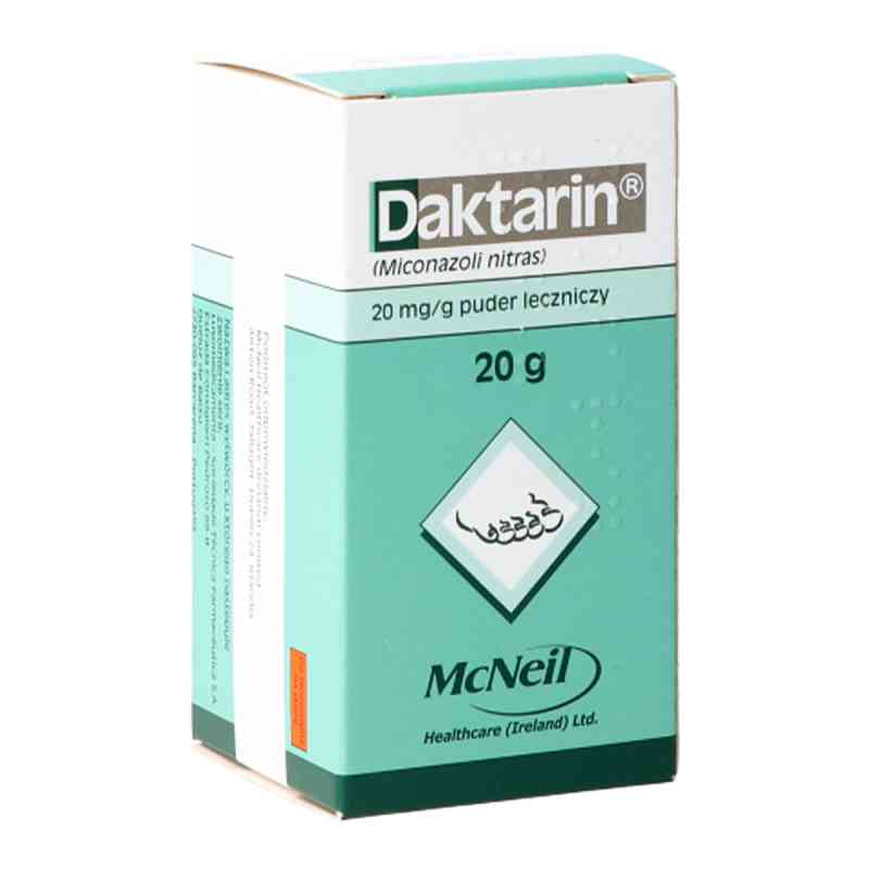 Daktarin puder leczniczy 20 g od LUSOMEDICAMENTA-SOCIEDATE TECNICA FARMACEUTICA S.A PZN 08300687