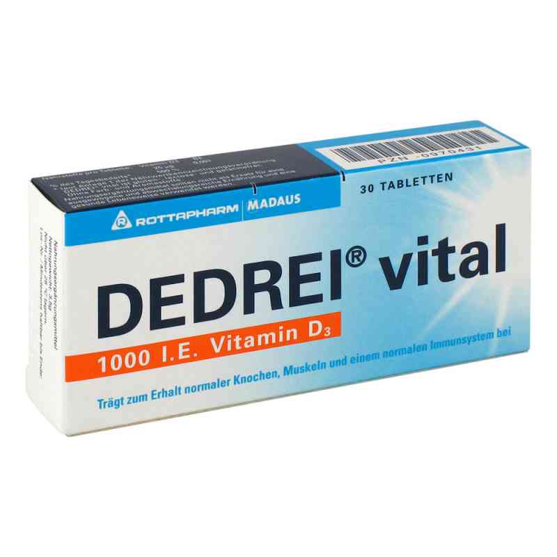 Dedrei vital tabletki 30 szt. od Viatris Healthcare GmbH PZN 00970431