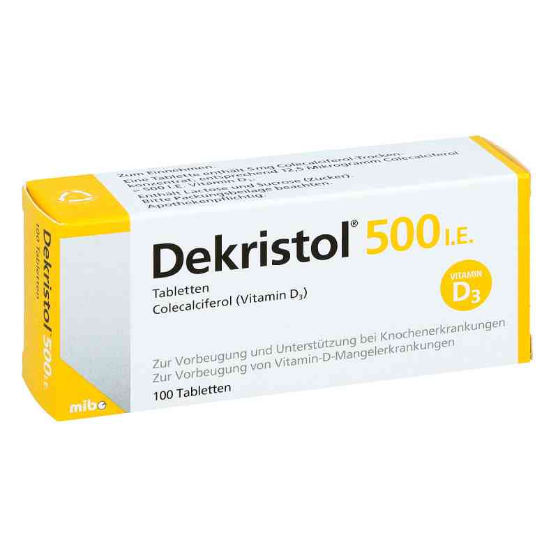 Dekristol witamina D3 500 I.e. tabletki 100 szt. od MIBE GmbH Arzneimittel PZN 10068921