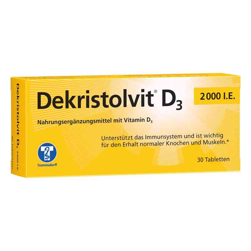 Dekristolvit witamina D3 2.000 I.e. tabletki 30 szt. od Trommsdorff GmbH & Co. KG PZN 10818517