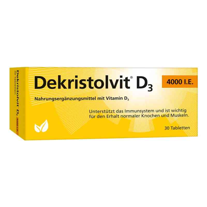 Dekristolvit witamina D3 4.000 I.e. tabletki 30 szt. od Hübner Naturarzneimittel GmbH PZN 10818575