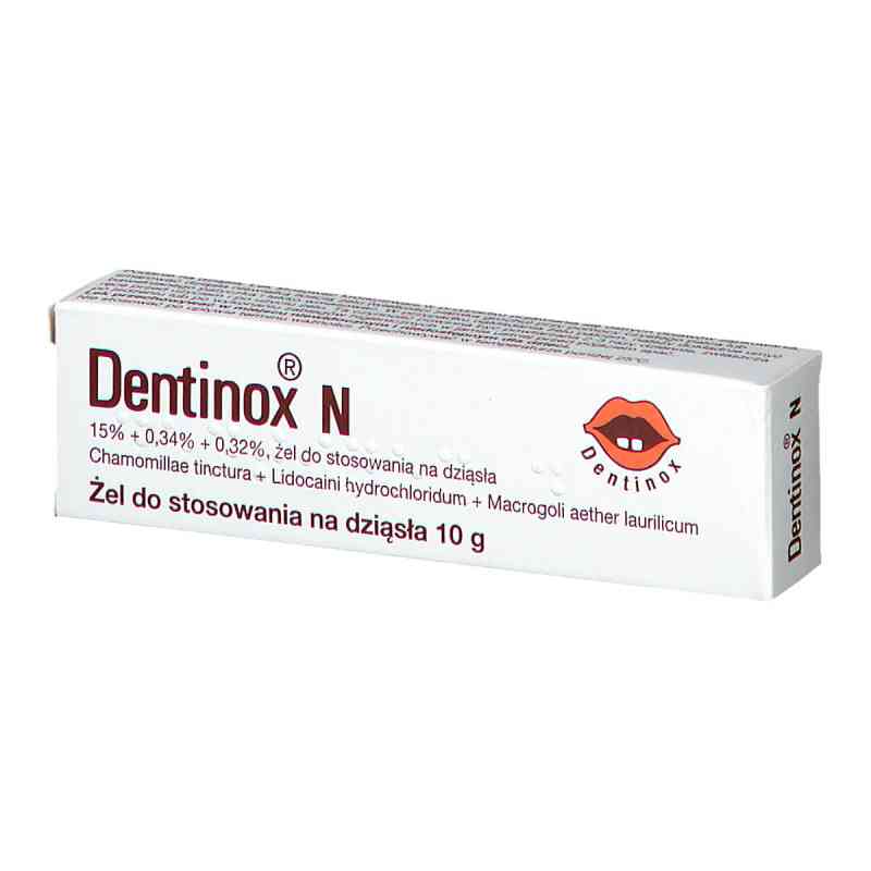 Dentinox N żel 10 g od DENTINOX GESELLSCHAFT FÜR PHARMAZEUTISCHE PRÄPARAT PZN 08300102