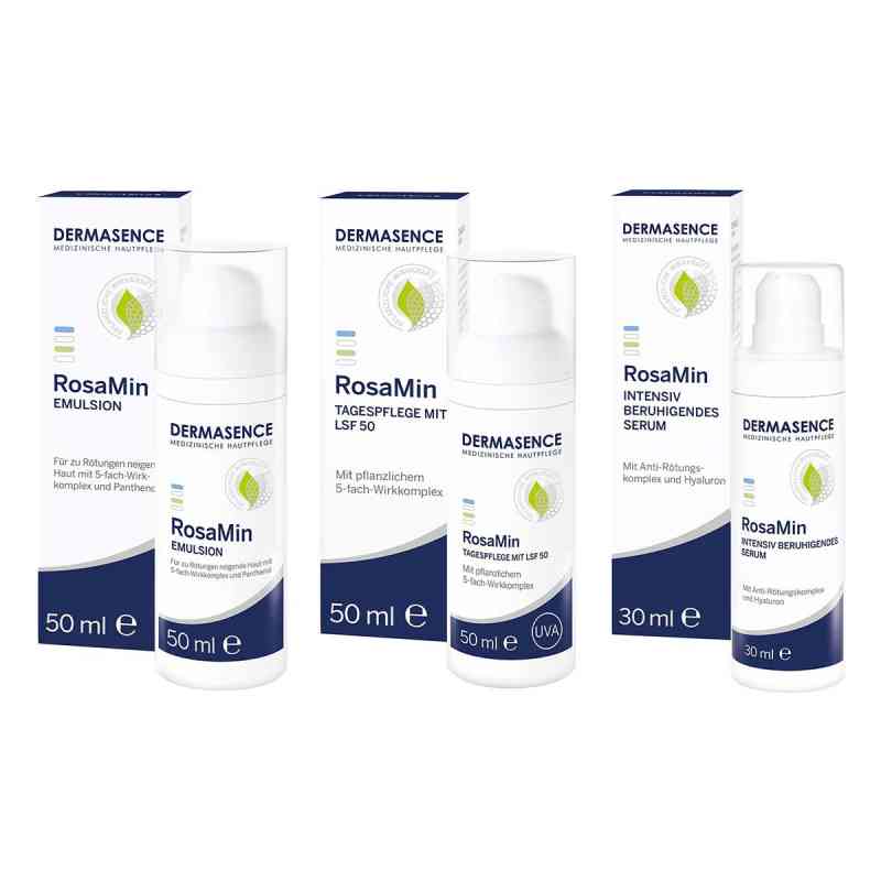 Dermasence Rosamin Emulsion + Tagespflege mit Lsf 50 + Serum 1 op. od Medicos Kosmetik GmbH & Co. KG PZN 08104525