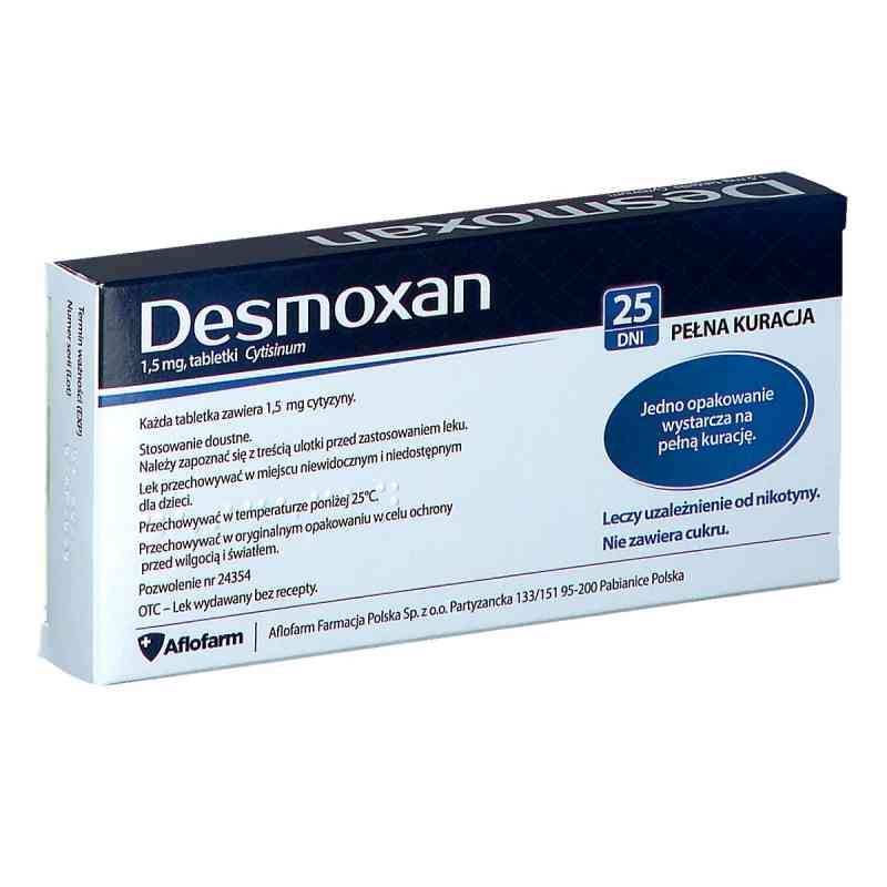Desmoxan tabletki 1,5 mg 100  od AFLOFARM FARMACJA POLSKA SP. Z O PZN 08301016