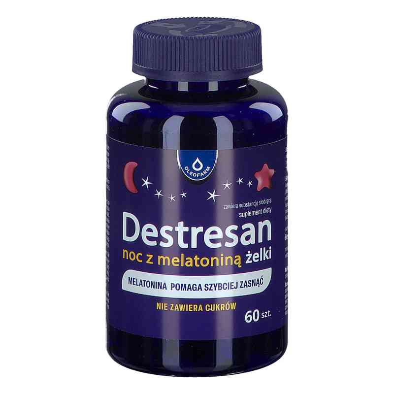 Destresan Noc z melatoniną żelki 60  od OLEOFARM SP. Z O.O. PZN 08305974