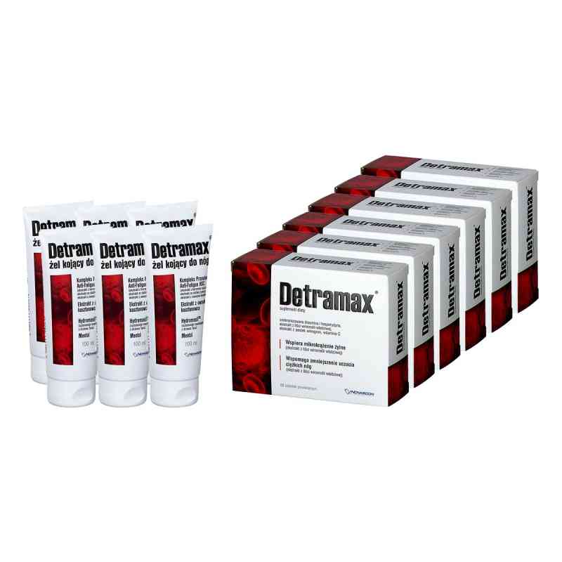 Detramax supl.diet.(6x60tabl) + Detramax Żel (6x75ml) gratis 1  od NOVASCON PHARMACEUTICALS SP. Z O.O. PZN 08303171