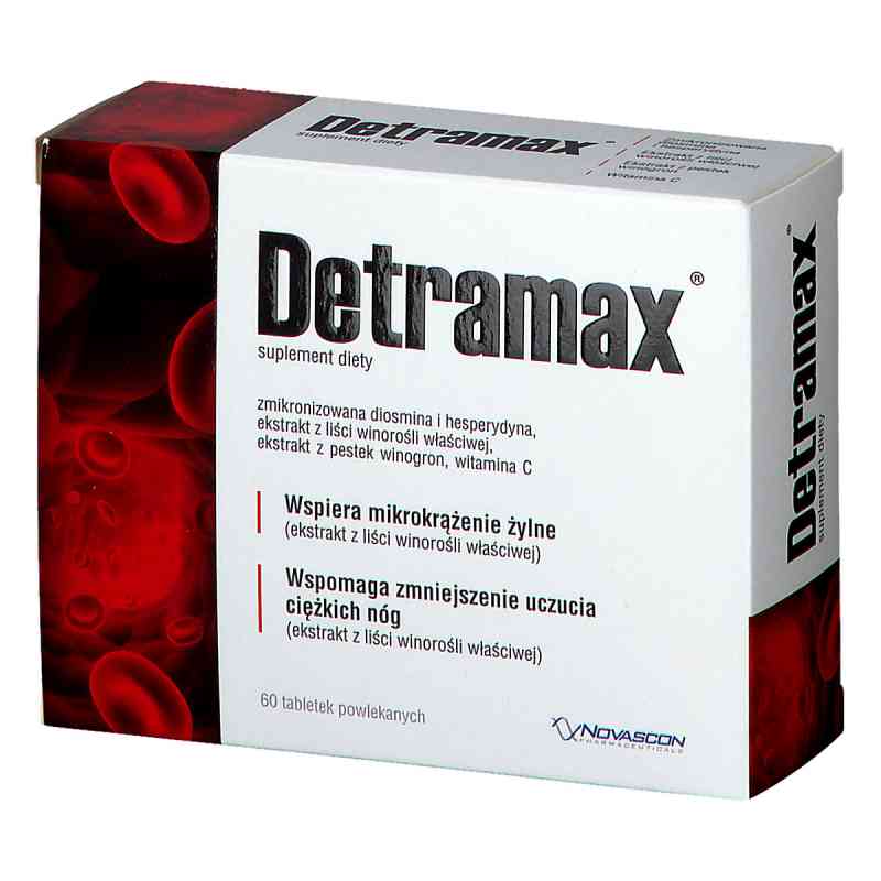 Detramax tabletki 60  od NOVASCON PHARMACEUTICALS SP. Z O.O. PZN 08300445