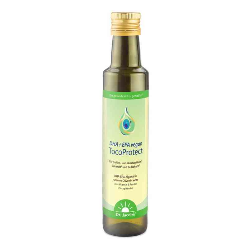 DHA + EPA TocoProtect 250 ml olej z alg, olej z oliwek, Omega-3, 250 ml od Dr. Jacob's Medical GmbH PZN 13704062
