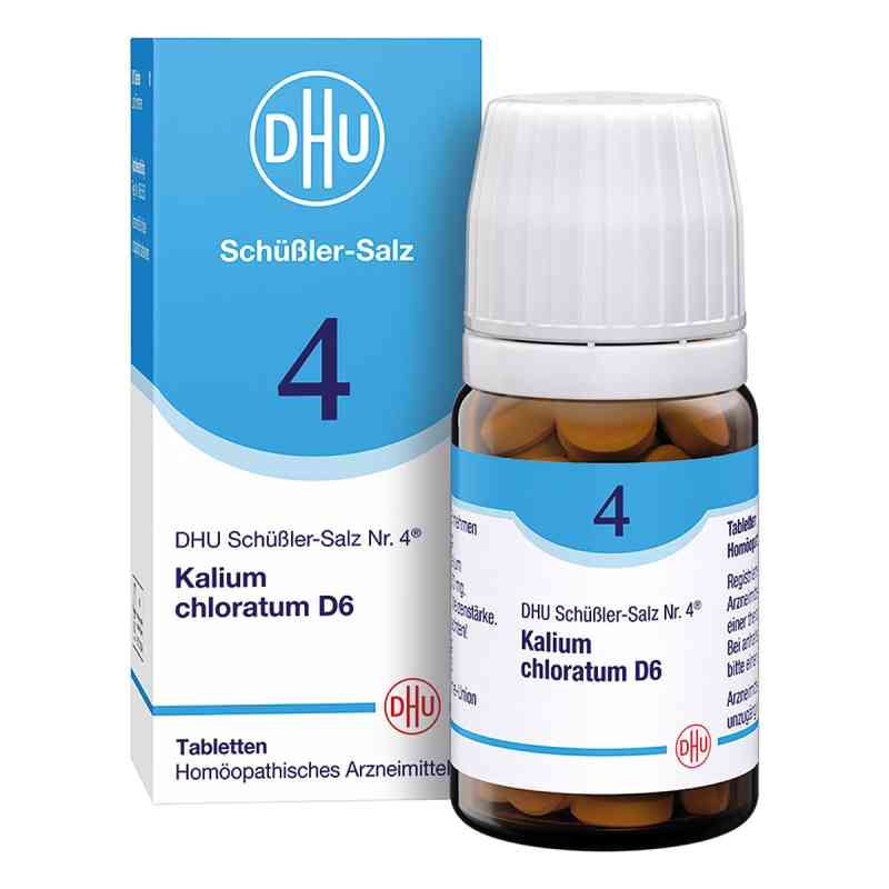 DHU sól Schüsslera nr 4 Kalium chloratum D6, tabletki 80 szt. od DHU-Arzneimittel GmbH & Co. KG PZN 00274074