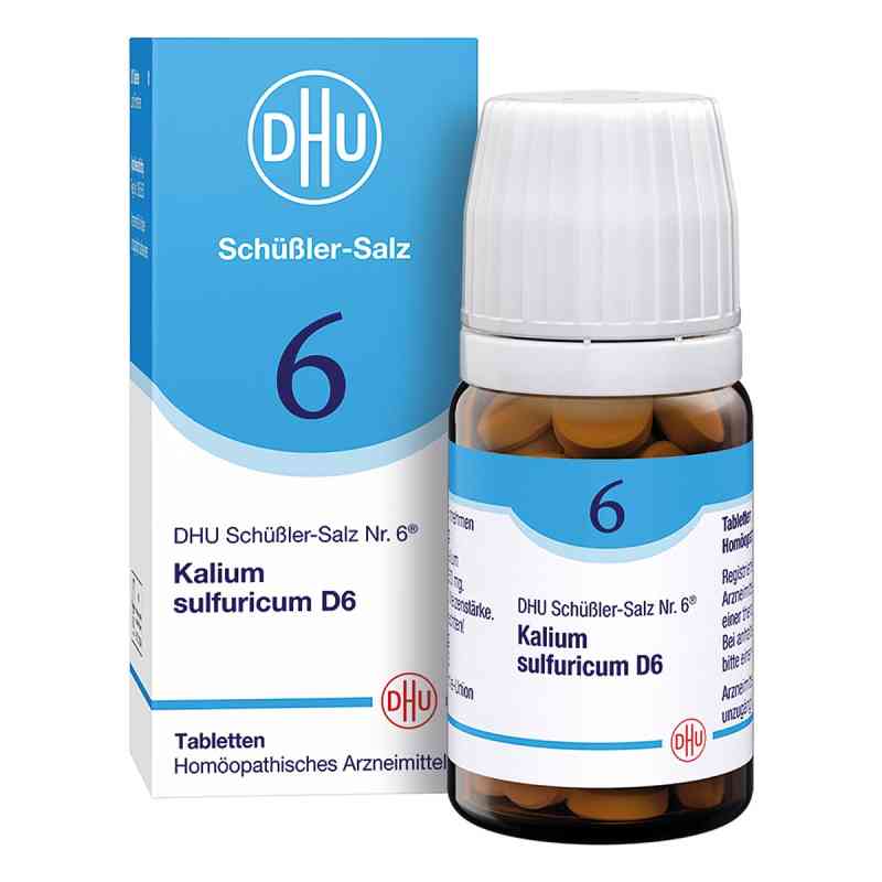 DHU sól Schüsslera nr 6 siarczan potasu D6, tabletki 80 szt. od DHU-Arzneimittel GmbH & Co. KG PZN 00274275