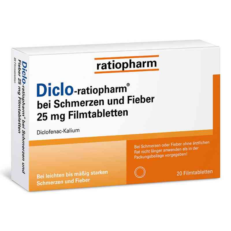 Diclo-ratiopharm 25 mg tabletki 20 szt. od ratiopharm GmbH PZN 14170042
