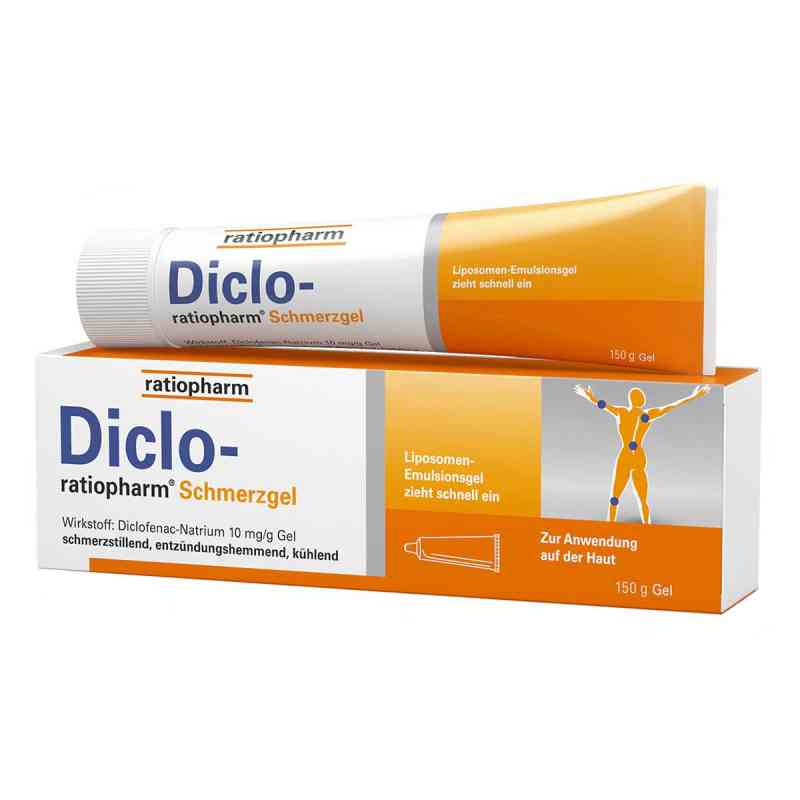 Diclo Ratiopharm w żelu 150 g od ratiopharm GmbH PZN 10929990