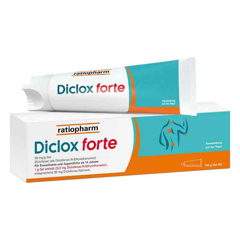 Diclox Forte 20mg/g żel 150 g od ratiopharm GmbH PZN 16705010