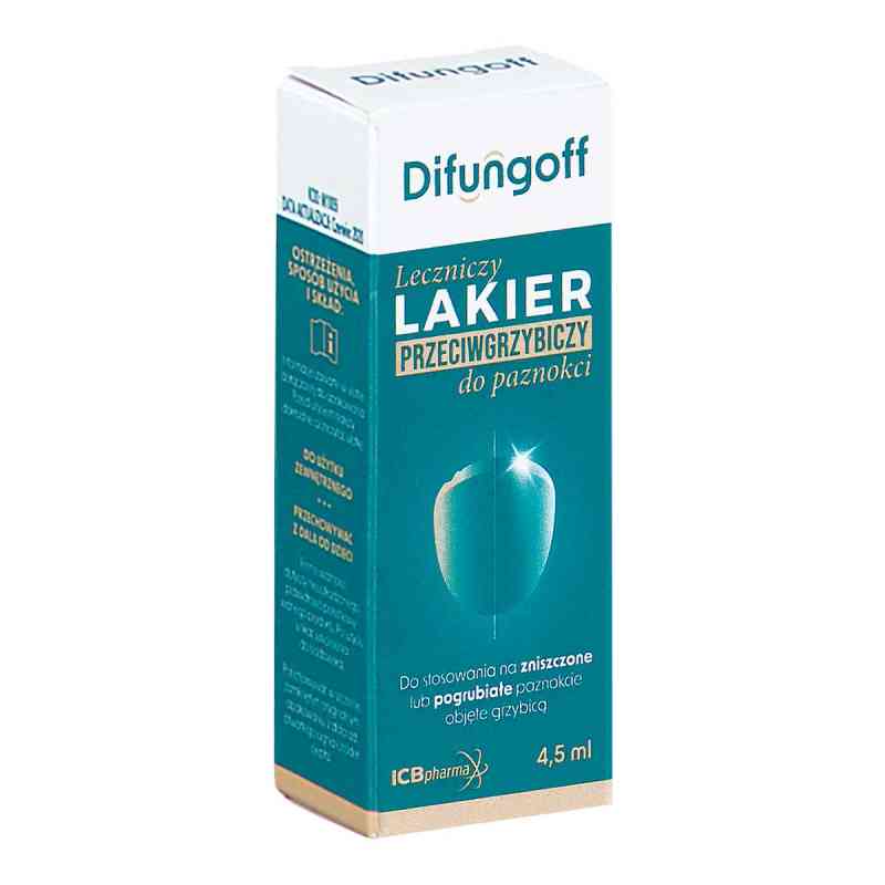 Difungoff Lakier do paznokci leczniczy przeciwgrzybiczy 4.5 ml od ZETA FARMACEUTICI SPA PZN 08305276