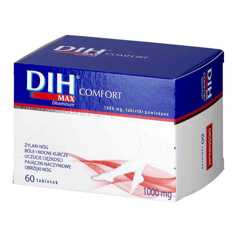DIH Max Comfort 1000 mg 60 tabl. od PRZEDSIĘBIORSTWO PRODUKCJI FARMACEUTYCZNEJ HASCO-L PZN 08300283